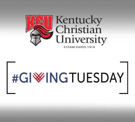 Kentucky Christian University logo with text "#GivingTuesday.